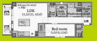 リンクハウス心斎橋の物件間取画像